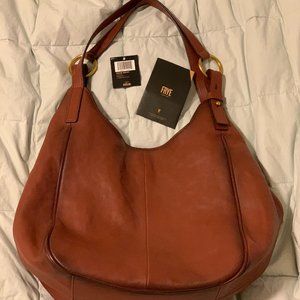 Brand New Frye Leather Madison Shoulder Bag Cognac
